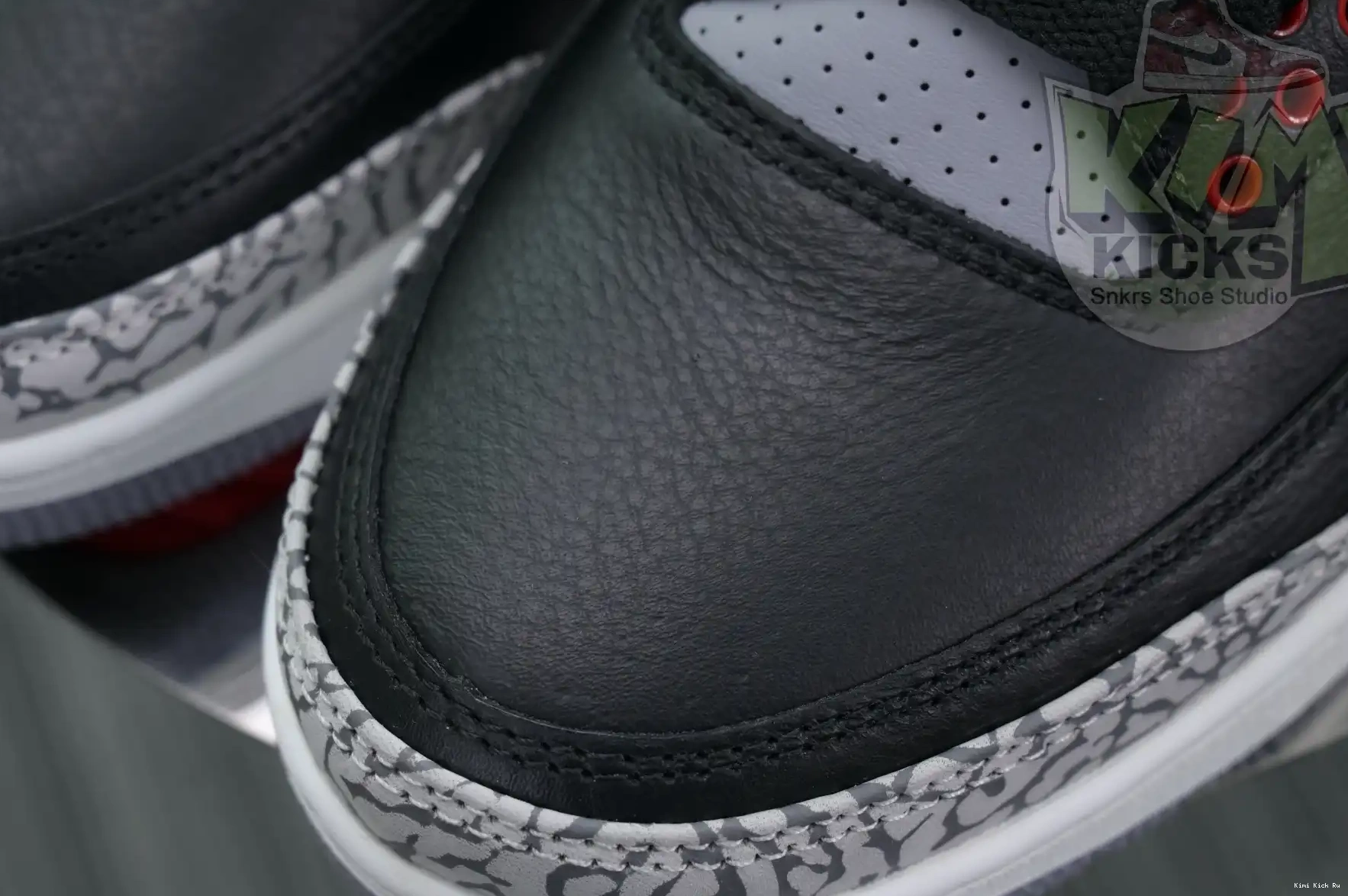 Air Cement Jordan Reimagined” 3“Black Kimikick 0607